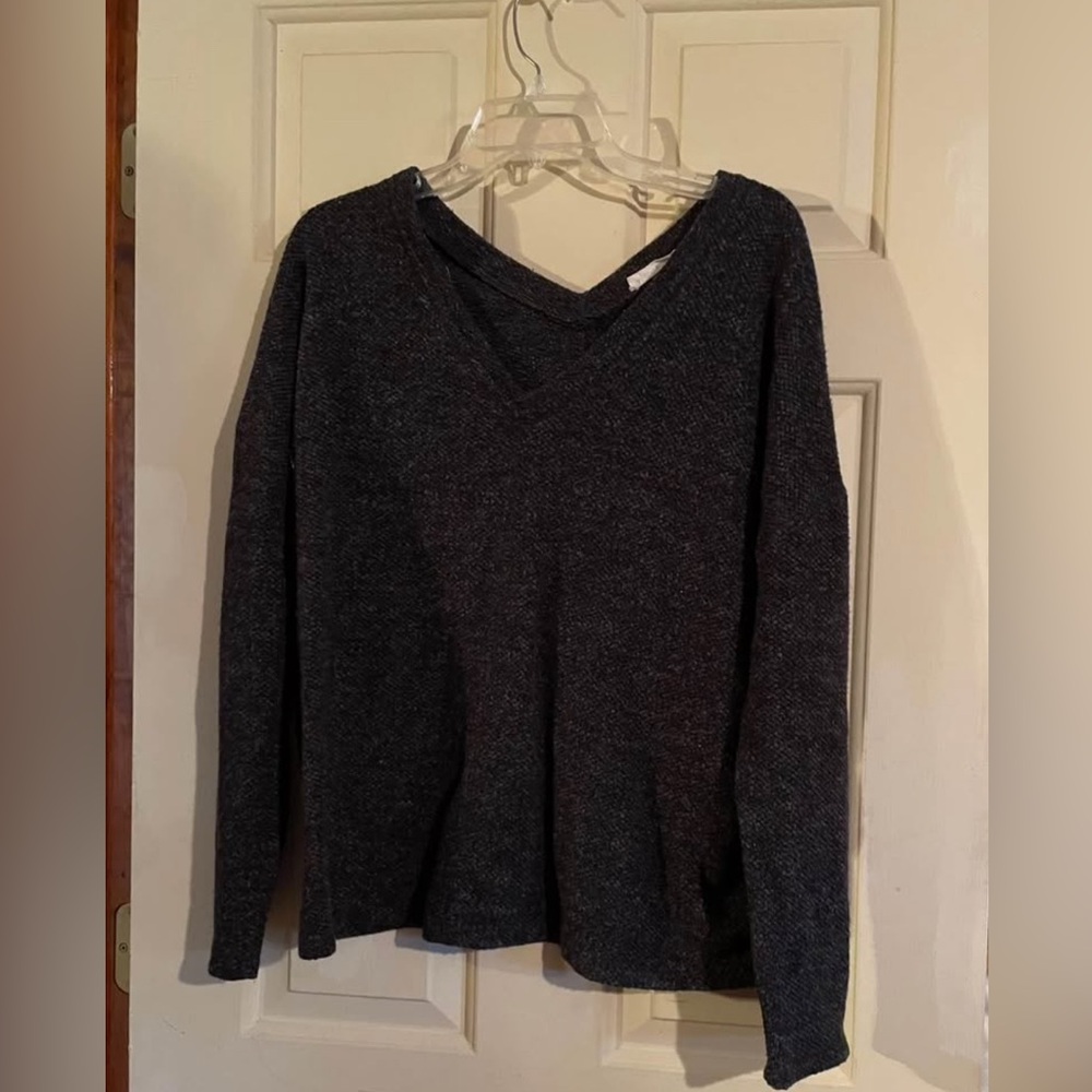 Millibon Charcoal V-Neck Sweatshirt